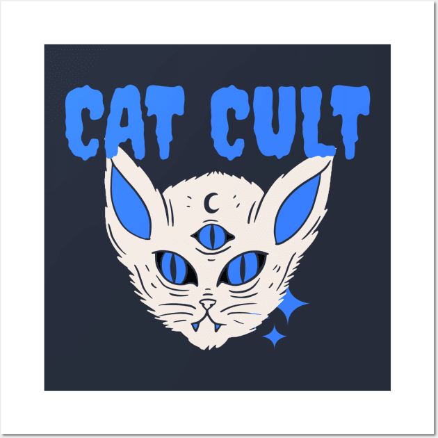 Cat Cult Wizard Cat Wall Art by Ghost Of A Chance 